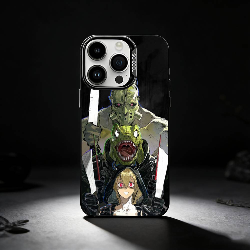 D-Dorohedoro-es Handyhülle Für iPhone 17,16,15,14,13,12,11 Plus,Pro Max,XS,Farbige silberne Handyhülle