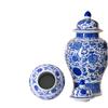 JingDeZhen Famous Blue and White on Porcelain 33cm General Tank Ceramics Dragon Patterned Lucky Tube Storage Box for Home Decor