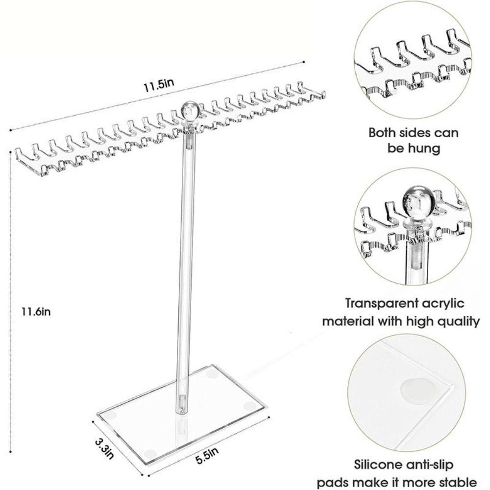 With Base Necklace Holder Acrylic Jewelry Display Stand Storage Rack  Bracelet