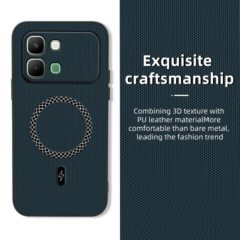 For Infinix Note Edge Case Business 3D Texture Magnetic Shockproof Leather Protective Cover For Infinix Note Edge Funda