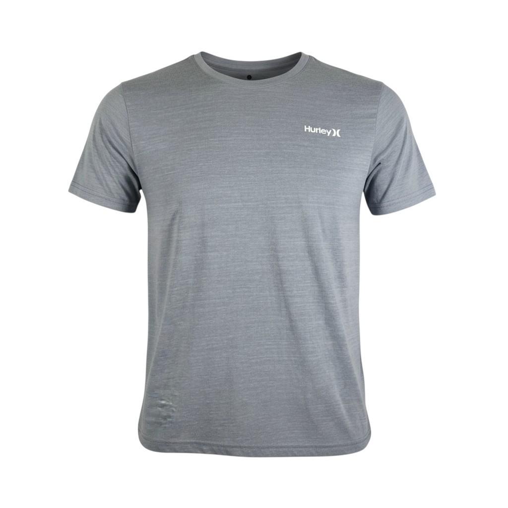 Hurley Mens T Shirt Casual Streetwear Skate Gray Logo Size L Lightweight S