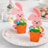 Paper Box Food Packaging Case Rabbit Hug Carrot Design Cookie Box Easter Candy Box  Gift Giving