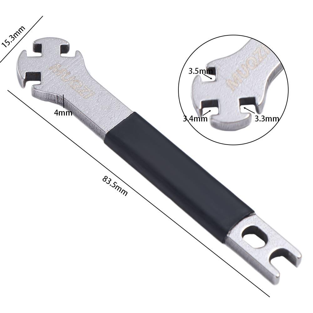 Portable Wheel Spoke Wrench Tool Stainless Steel Spoke Cap Tool Bike Spoke Wrench  MTB
