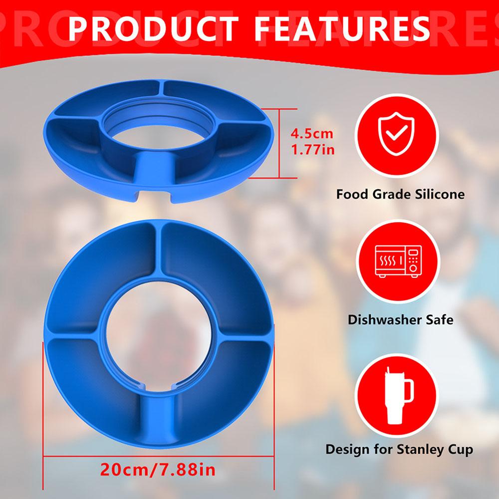 Fashion Snack Platter Rings Easy Install Removable Mug Food Platter For Cup's Accessories