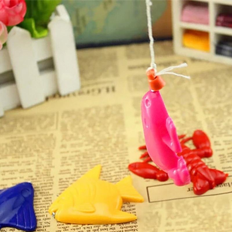 Magnetic Fishing Game Toy Rod 8 Fish Hook Catch Kids Childern Bath Time