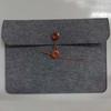 Felt Button-Closure File Bag for Office, Student, Tablet, and Exam Papers - Customizable