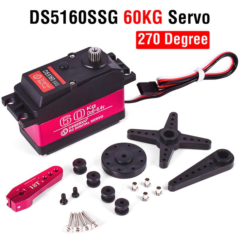 RC Steering Servo High Torque Servo Waterproof 60Kg 80Kg 150Kg 1/5 1/6 servo HV Metal Digital for  HPI Baja 5B SS RC Car