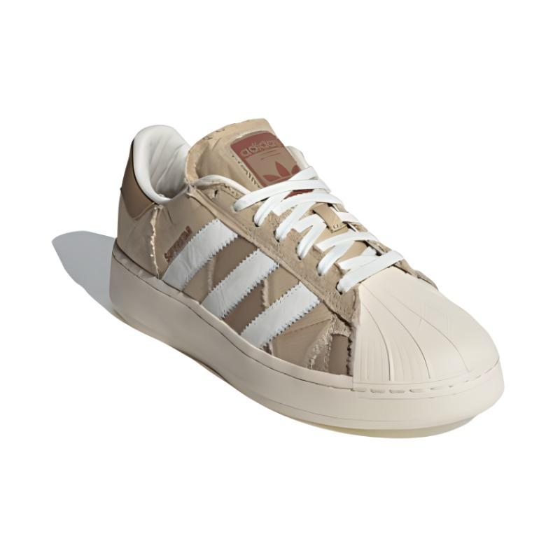 Adidas Originals SUPERSTAR XLG Low Top Skateboard Shoes Unisex Brown Sneakers ID6251