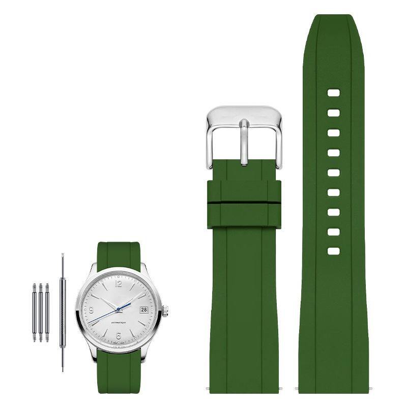 High quality fluororubber strap for Tissot Rado Rolex Tudor Jaeger series watchband quick release silicone watch strap 20mm