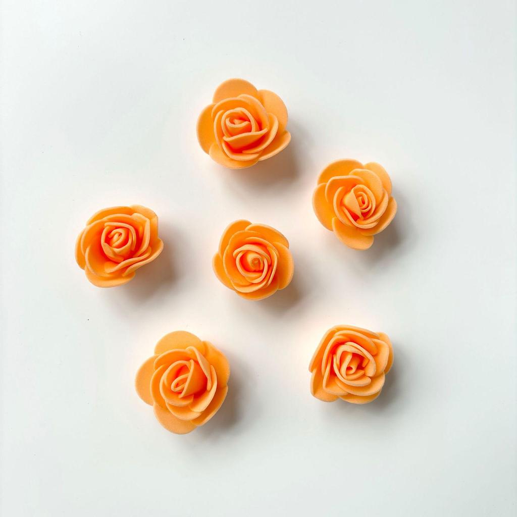 Trandafiri din spumă PE de 3,5 cm, 200 buc, Demontabili pentru Ursuleți din Spumă, Coroane și Decorațiuni