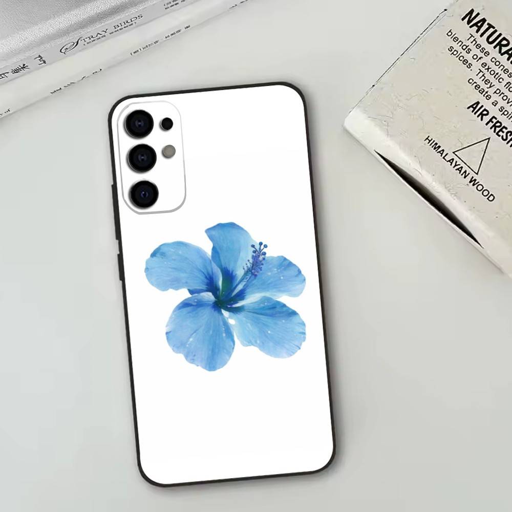 Blue Sky Magnolia Flower    Phone Case For Samsung S25,S24,S21,S22,S23,S30,Ultra,S20,Plus,Fe,Soft Silicone Black Cover