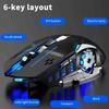 Rechargeable Wireless Mouse 2.4Ghz Bluetooth Gaming RGB Mouse USB Silent Mechanical Backlight E-Sports Gamer Mice For Computer