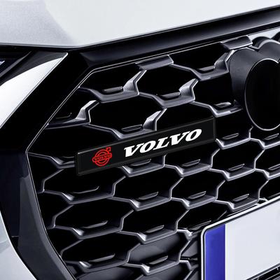 Car Front Cover Grille Lamp Emblem Decor Lightings LED Lights Exterior Accessories For Rdesign S80L S60L V40 XC60 V60 XC90