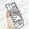 Simple and cute Phone Case Transparent Silicone Soft For iPhone 17 16 15 14 13 12 11 Mini Pro Max Plus