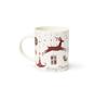 Tasse - EXCELSA - 66073 - Lot de 4 - Porcelaine - Merry Christmas - 300 ml