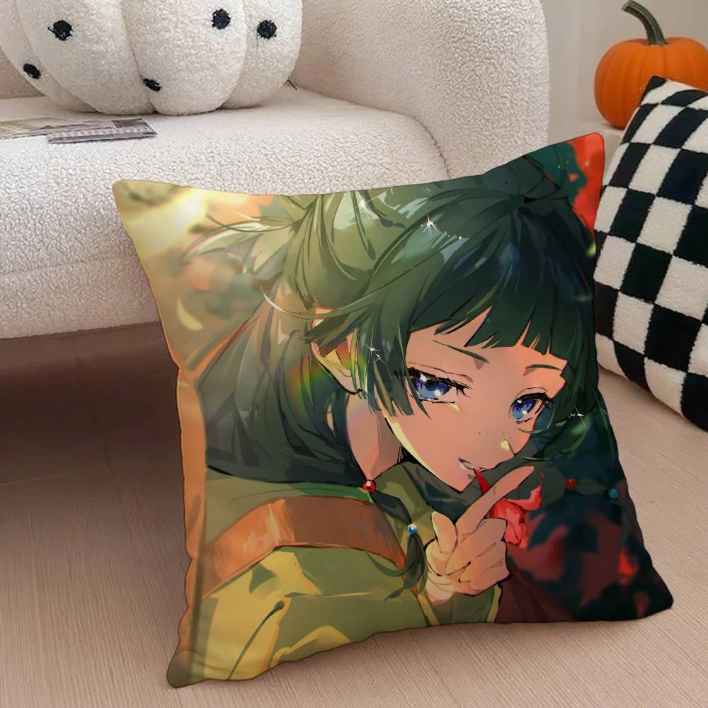 

Дневники аптекаря маомао Наволочка Наволочка против пылевых клещей Невидимая молния Шелковистый короткий плюш Чехол на диванную подушку 12x12Inch