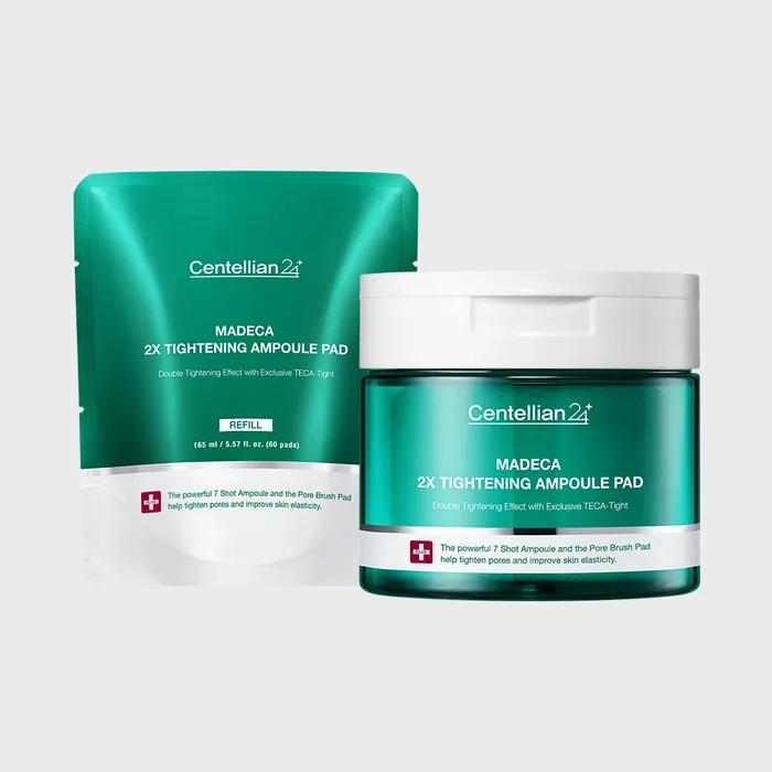 

Centellian24 Madeca Double Tightening Ampoule Pad 1ea + Refill 60ea Pore Skin Elasticity Whitening Wrinkle Care Radiance Lifting