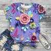 Summer Round Neck 3D Butterfly Print T-shirts Fashionable Casual Short Sleeved Women's T-shirts