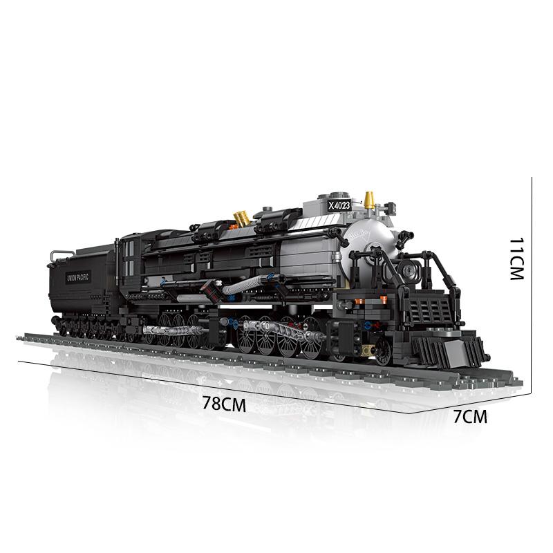 1608PCS Steam Train Building Blocks The Union Pacific Big Boy Train City Railway Assemble Model Bricks Kid Toys Holiday Gifts
