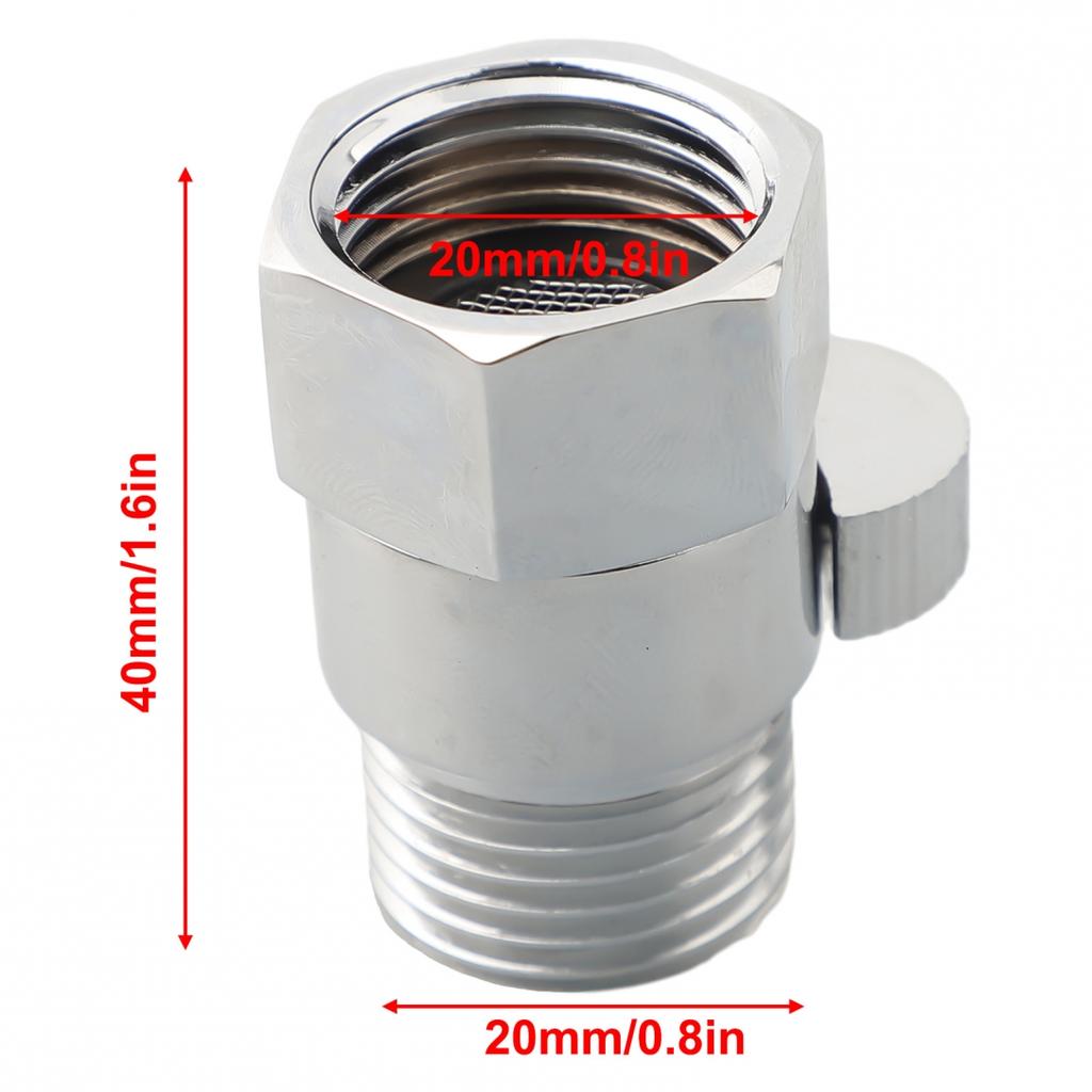 Shower On Off Valve Anti-Leak Design Chrome Finish