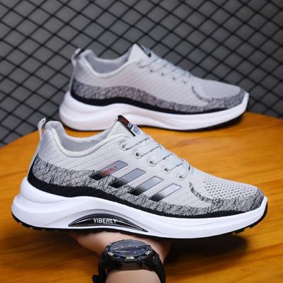 Herren Frühling und Herbst neue fliegende gewebte Herren Sportschuhe vielseitige lässige Mesh-Schuhe Laufschuhe