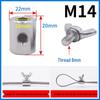 304 Stainless Steel Butterfly Locking Wire Rope Clamp