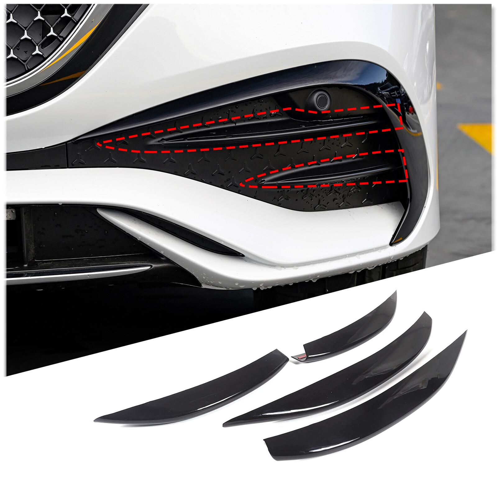Glossy Black Front Fog Light Trim For Mercedes Benz E Class W214 2024