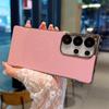 For Samsung Galaxy S25 Ultra Case Compatible with MagSafe Borderless PC+PU Leather Phone Back Cover