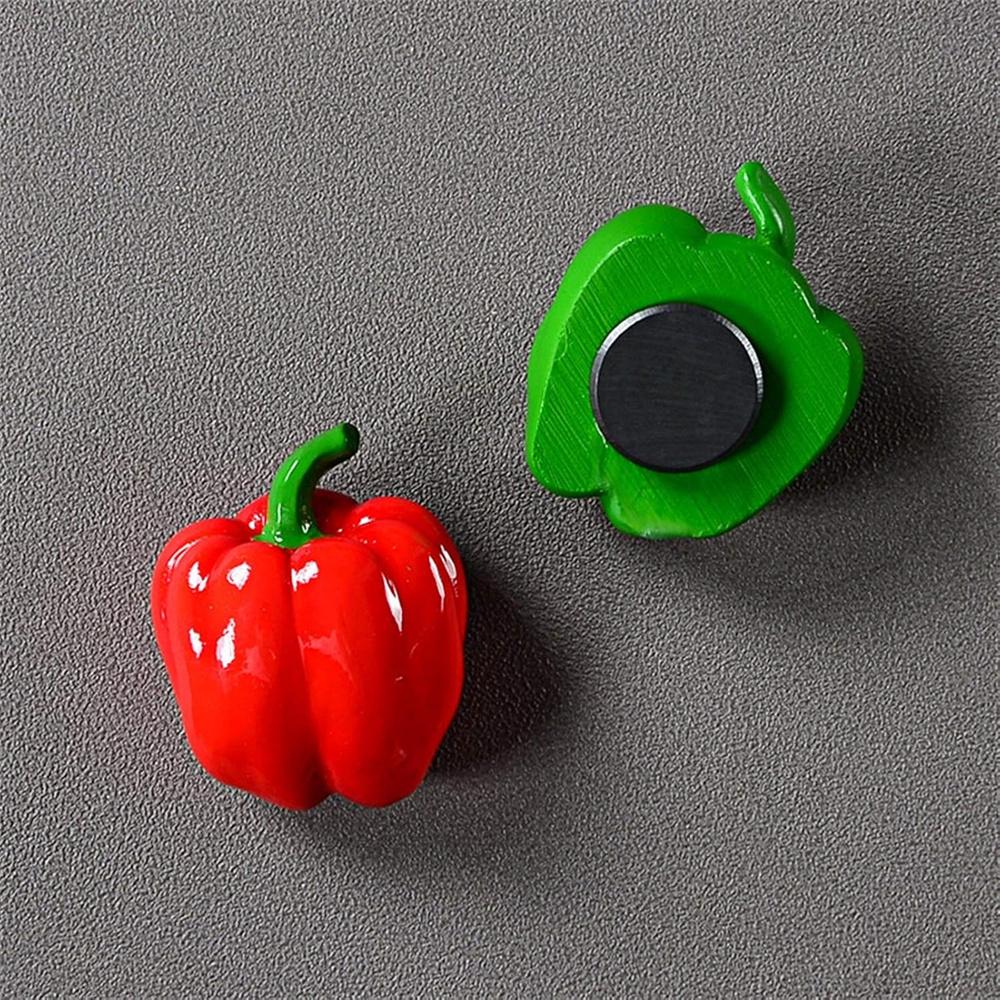 3D-Simulation ländlichen Gemüse Obst Kühlschrank magnetischen Aufkleber Kühlschrank Magnete Wassermelone Zwiebel Aubergine Pfeffer süße Modell