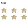 6pcs PVC Christmas Tree Star Decoration Decorative Star Hanging Pendant  Holiday