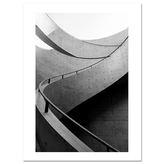 Nordic Poster Prints Black And White Arched Corridor Wall Art Canvas Painting Wall Pictures For Living Room Decorative Picture