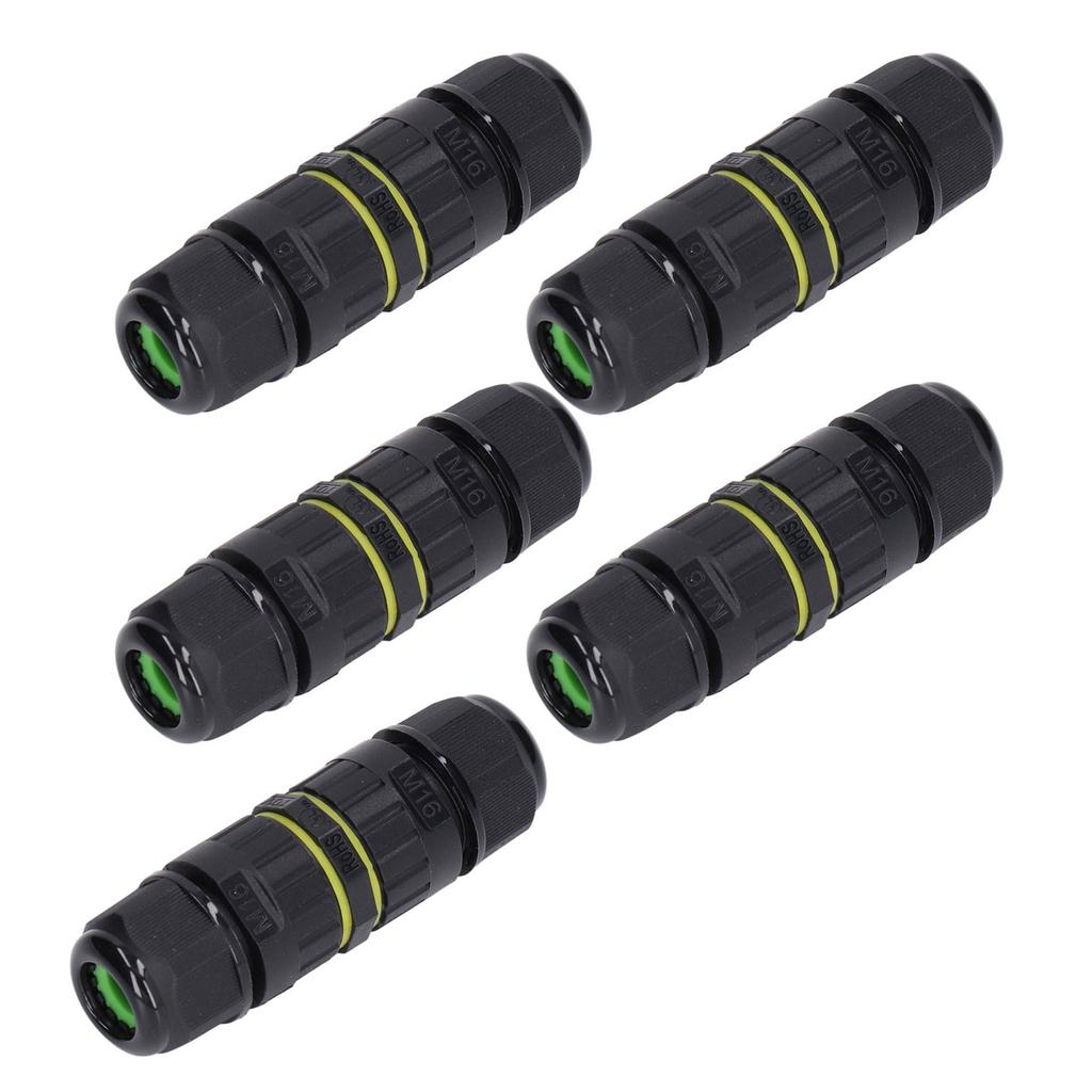 5Pcs Outdoor Electrical Cable Connector IP68 Waterproof 3 Core Wire Connectors 7?10mm