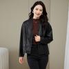 Fully vegetable tanned leather jacket for women Korean style spring and autumn new fashion loose short leather jacket for women