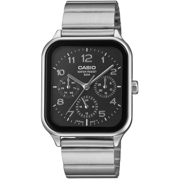 Casio Standard Round Rectangle 24-Hour Multifunction Analog Men s Watch MTP-M306D-1AV Black