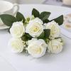 Artificial Flowers Silk Rose Bouquet For Festival Garden Home Table Vase Wedding Bridal Bouquet Decorati Diy Stage Prop Hotsales