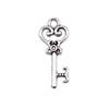 Simple Skeleton Key Charms Multi Color Alloy Pendants For Vintage Themed Jewelry