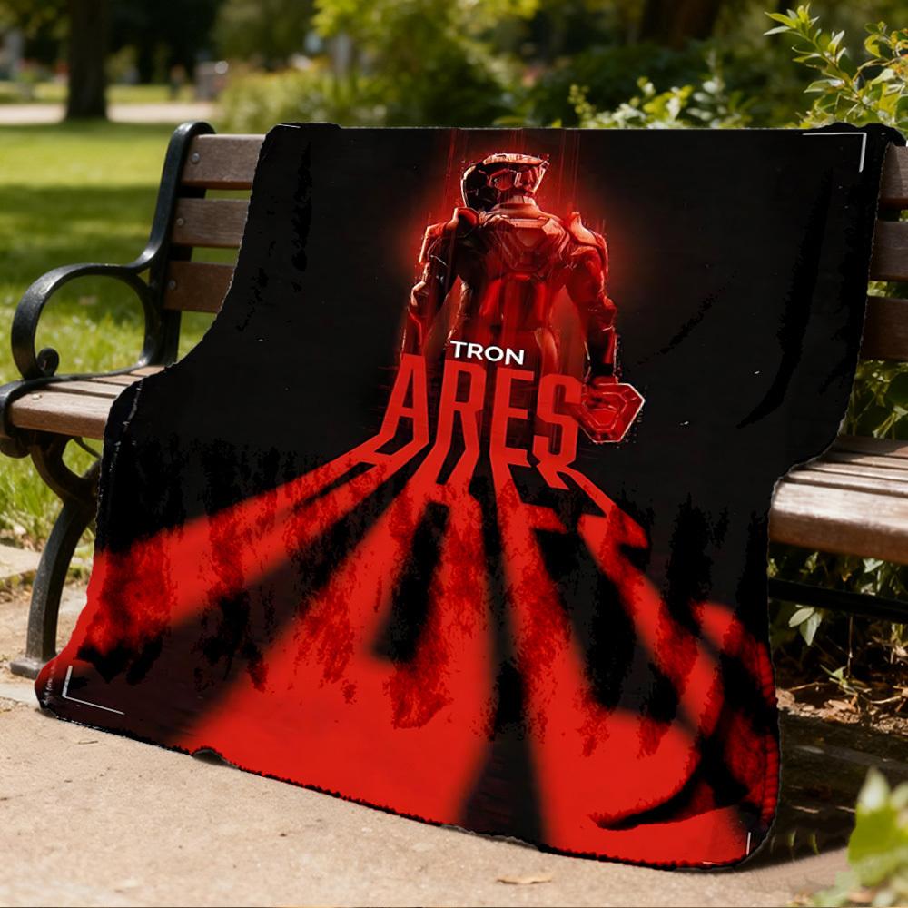 1pc TRON ARES Outdoor Flannel Throw Blanket Soft, Cozy, Warm All Season, Machine Washable,