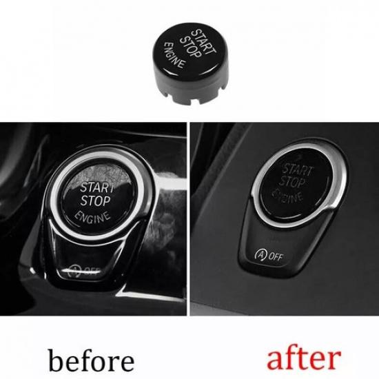 - For BMW 5 Series G30 Cover Trim One-Click Startup Button Bright Black