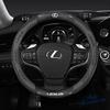 38cm Car Anti-Slip Steering Wheel Cover Carbon Fiber Leather Cover For F SPORT ES RX NX LS UX LM LX GX LC RZ IS CT GS RC