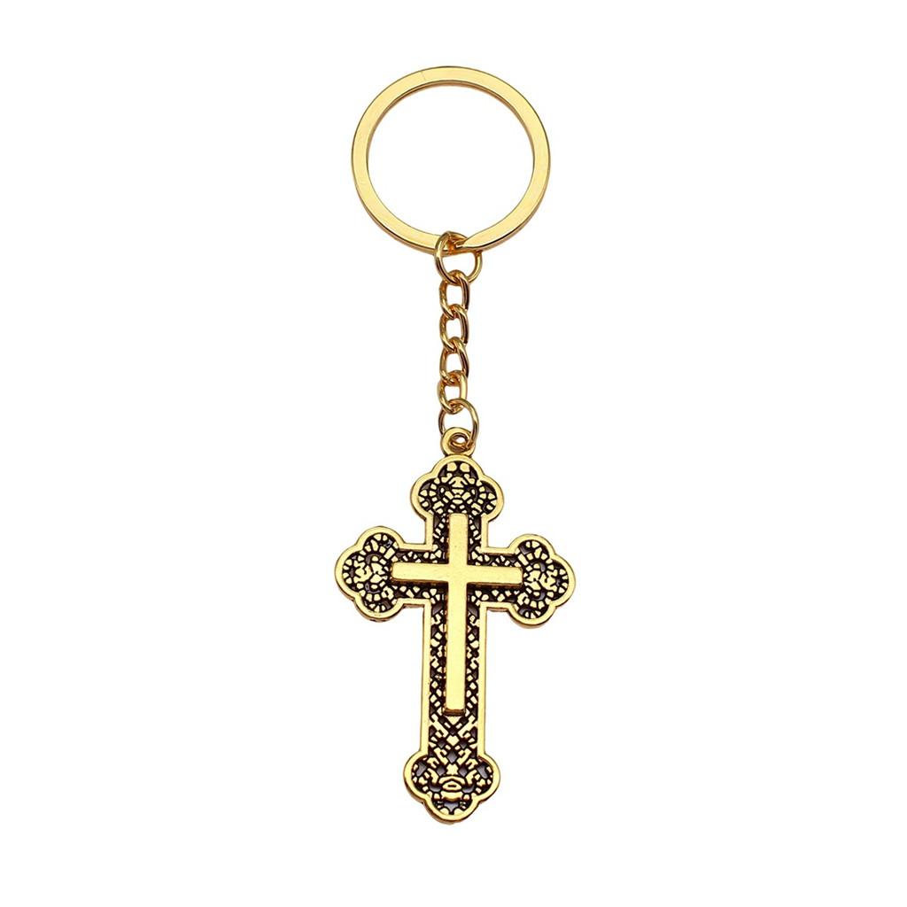 Portachiavi con Ciondolo Croce Ankh Amuleto Egiziano Portachiavi Anello 28mm