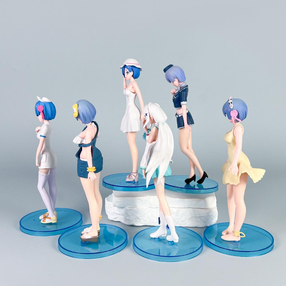 Zero Re Starting Life In Another World Pvc Figurine Rem Emilia Model Decor Toy