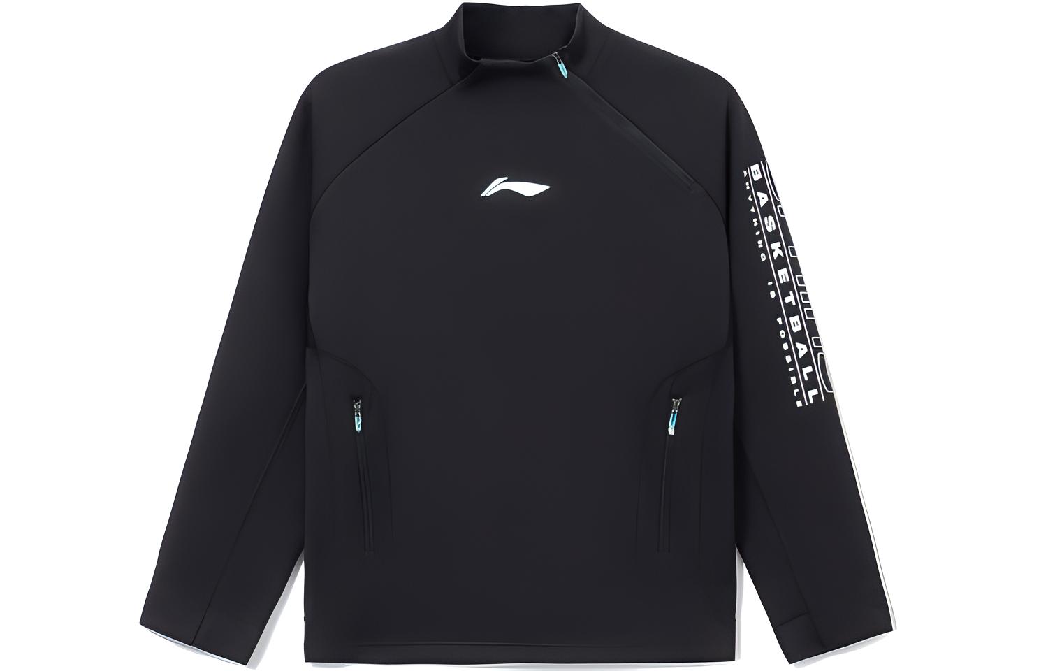 Свитшот мужской Li Ning Professional Basketball Collection Черный AWDS095-2 XL