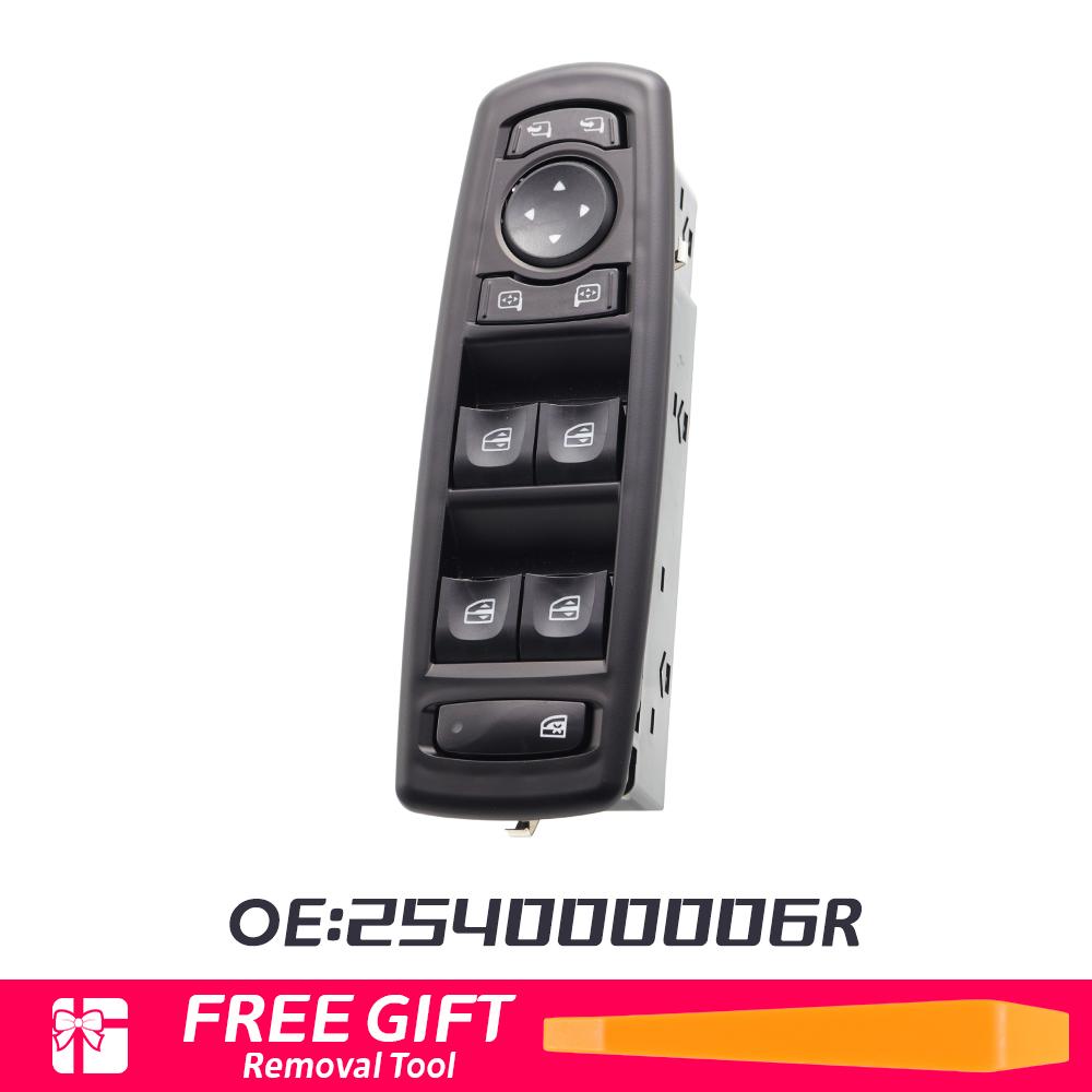 254000006R For Renault Fluence 2008 - 2016 7700817337 Master Power Window Switch Window Lifter Control Button 809610006R