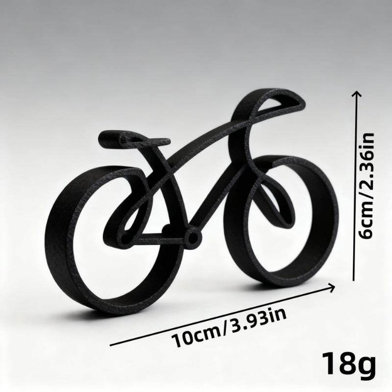 1 Stück 3D-Druck Fahrradornament einfacher Stil Heim-Schreibtisch Veranda Dekoration Radsportbegeisterte Geschenk Figur