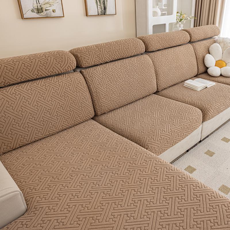 Elastic Sofa Cover Cushion Cover Sofa Hat Solid Color Sofa Cover All-inclusive Four Seasons Universal Cover Sofa Cushion Cover