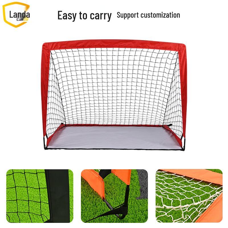 Landar Double Fiberglass Removable Kids Adult Soccer Goal 120x90x90cm