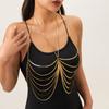 Accessories, Beach Bikini Chain, Clothing Chain, Personalized Snake Bone Chain, Multi-layer Fringed Body Chain for Women