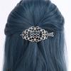 Punk Stil Silberschmuck Scroll Gras Muster Haarnadel Retro Hohlmuster Design Haarnadel Dunkler Stil Dressing Haaraccessoire