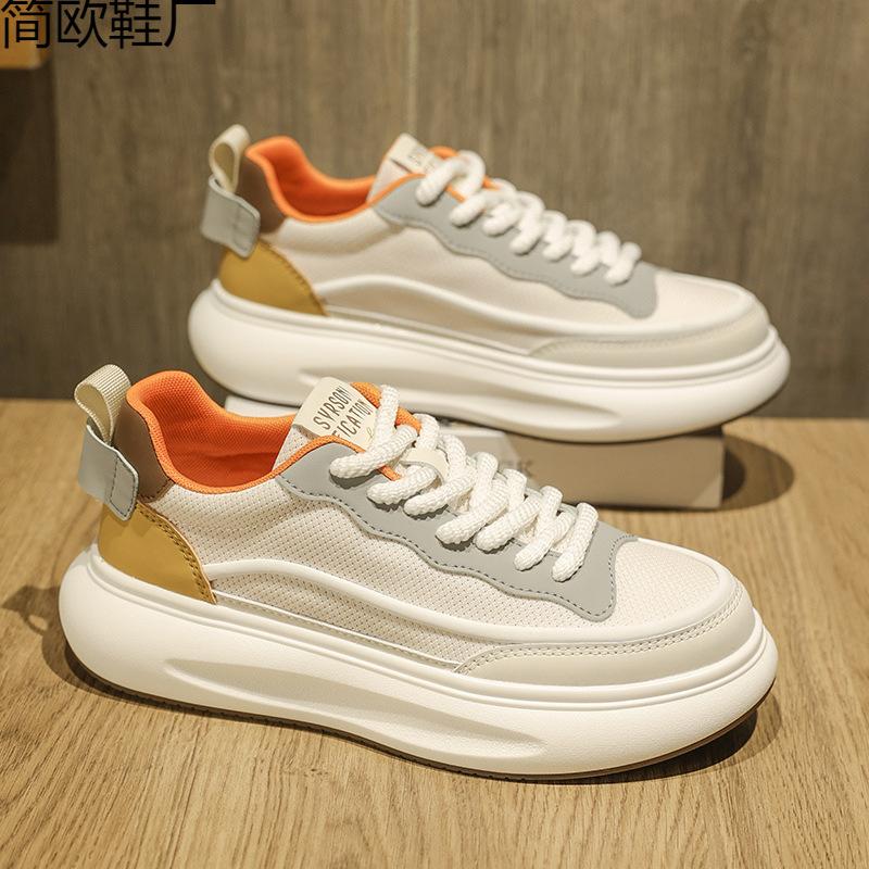 Men s shoes summer breathable mesh Quanzhou sports shoes high-end men s board shoes casual height increase 39