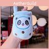 Panda Cute Cartoon Rabbit Fruit Milk Tea Cup Plush Toy Pendant Keychain For Kids